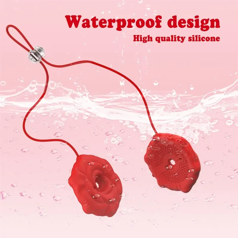 APP Controlled 9 Frequency Vibrating Rose Nipple Clamps 6 APP Controlled 9 Frequency Vibrating Rose Nipple Clamps 6