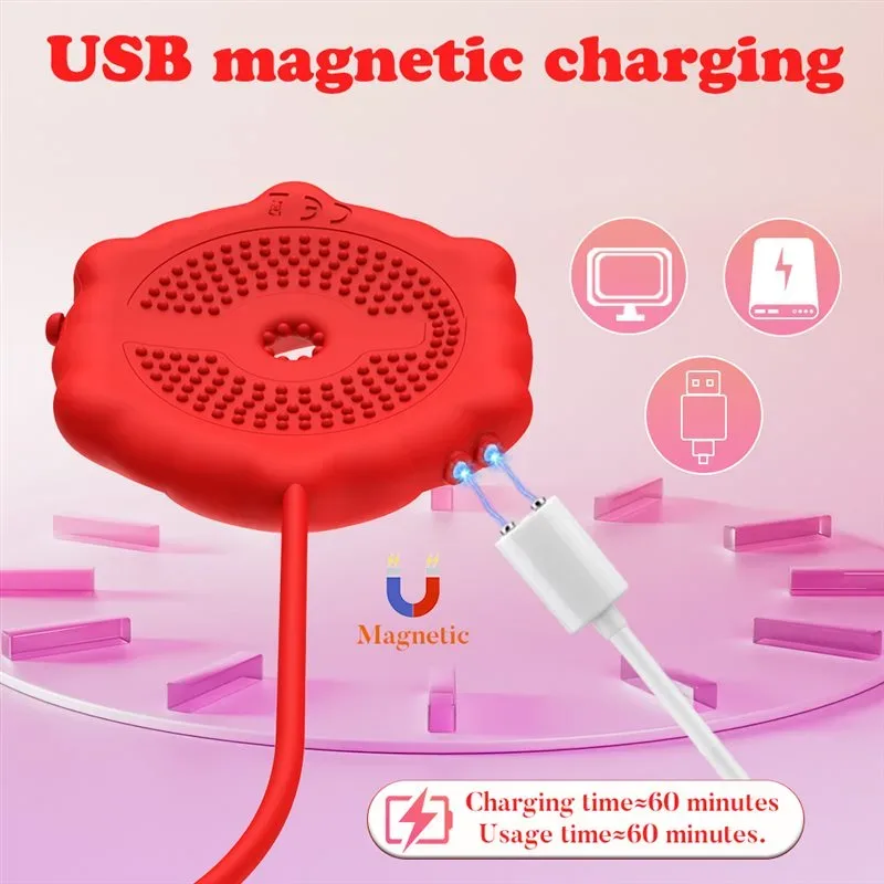 APP Controlled 9 Frequency Vibrating Rose Nipple Clamps 4 APP Controlled 9 Frequency Vibrating Rose Nipple Clamps 4