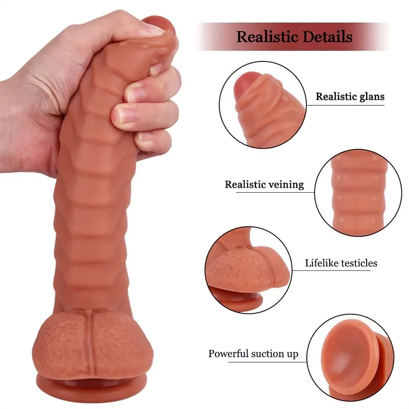 7/9 IN Ribbed Dual Density Silicone Dragon Penis Dildo 3 7/9 IN Ribbed Dual Density Silicone Dragon Penis Dildo 3