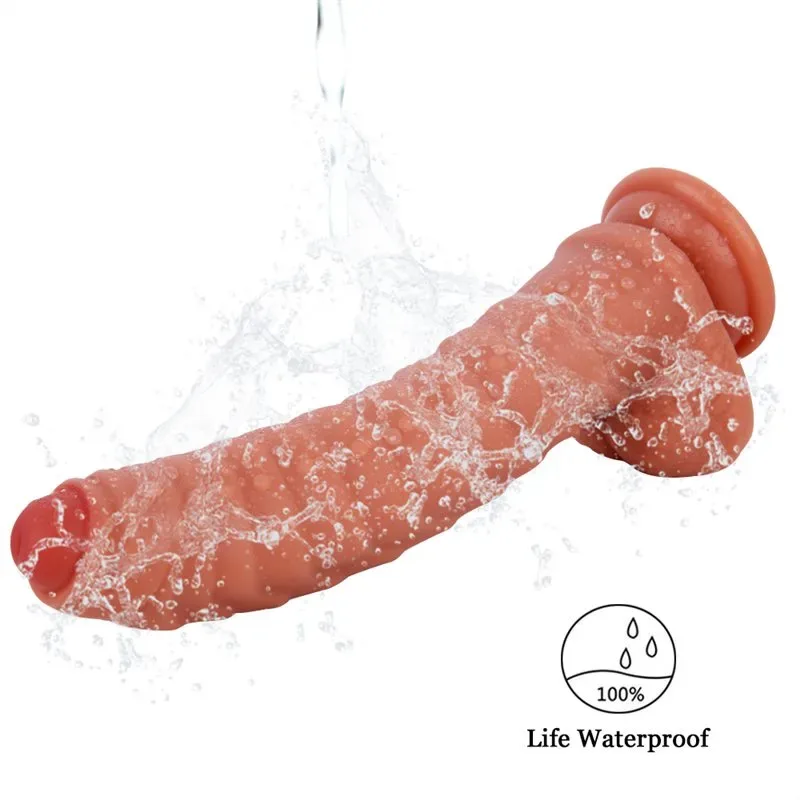 7/9 IN Ribbed Dual Density Silicone Dragon Penis Dildo 7 7/9 IN Ribbed Dual Density Silicone Dragon Penis Dildo 7