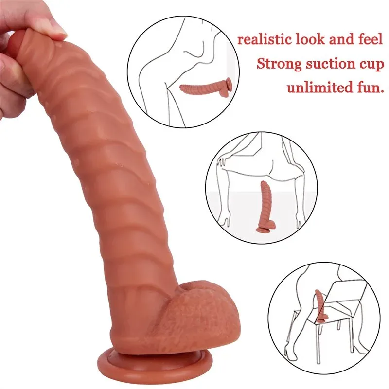 7/9 IN Ribbed Dual Density Silicone Dragon Penis Dildo 4 7/9 IN Ribbed Dual Density Silicone Dragon Penis Dildo 4