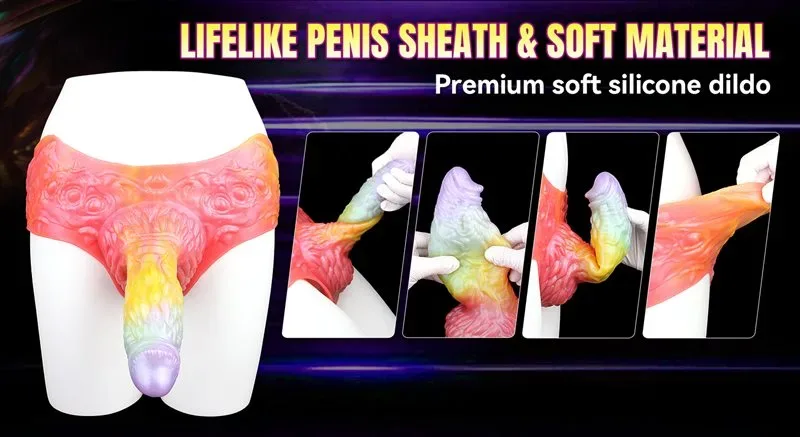 Wearable Fantasy Hollow Penis Pant Soft Dragon Cock Extender 5 Wearable Fantasy Hollow Penis Pant Soft Dragon Cock Extender 5