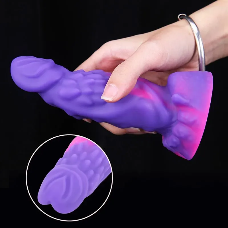 6 IN Small Purple Snake Dildo for Beginner 2 6 IN Small Purple Snake Dildo for Beginner 2