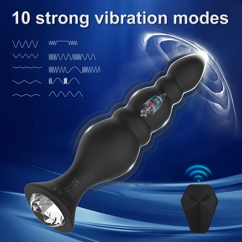 Remote-Controlled Anal Plug Set (Only the Largest Size Vibrates) 2 Remote-Controlled Anal Plug Set (Only the Largest Size Vibrates) 2
