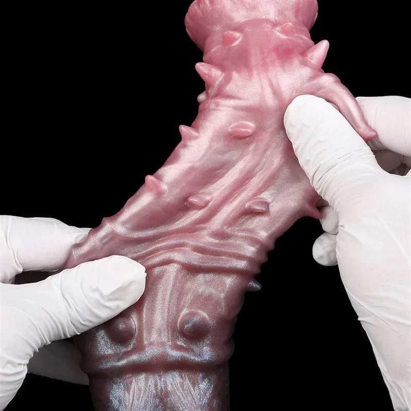 7.5 Inch Barbed Horse Cock Sleeve Fantasy Silicone Penis Extension 11 7.5 Inch Barbed Horse Cock Sleeve Fantasy Silicone Penis Extension 11