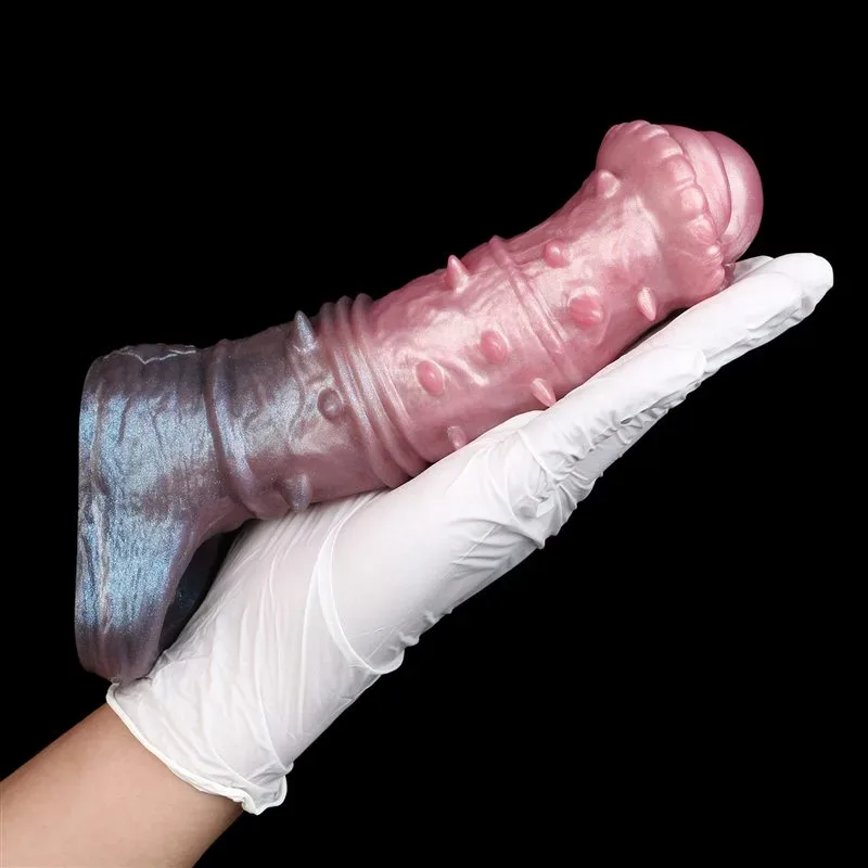 7.5 Inch Barbed Horse Cock Sleeve Fantasy Silicone Penis Extension 10 7.5 Inch Barbed Horse Cock Sleeve Fantasy Silicone Penis Extension 10