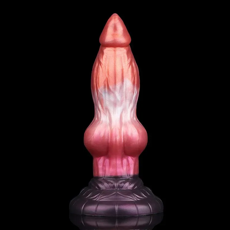 8 Inch Fantasy Dog Knot Dildo Suction Cup Silicone Animal Sex Toy 9 8 Inch Fantasy Dog Knot Dildo Suction Cup Silicone Animal Sex Toy 9