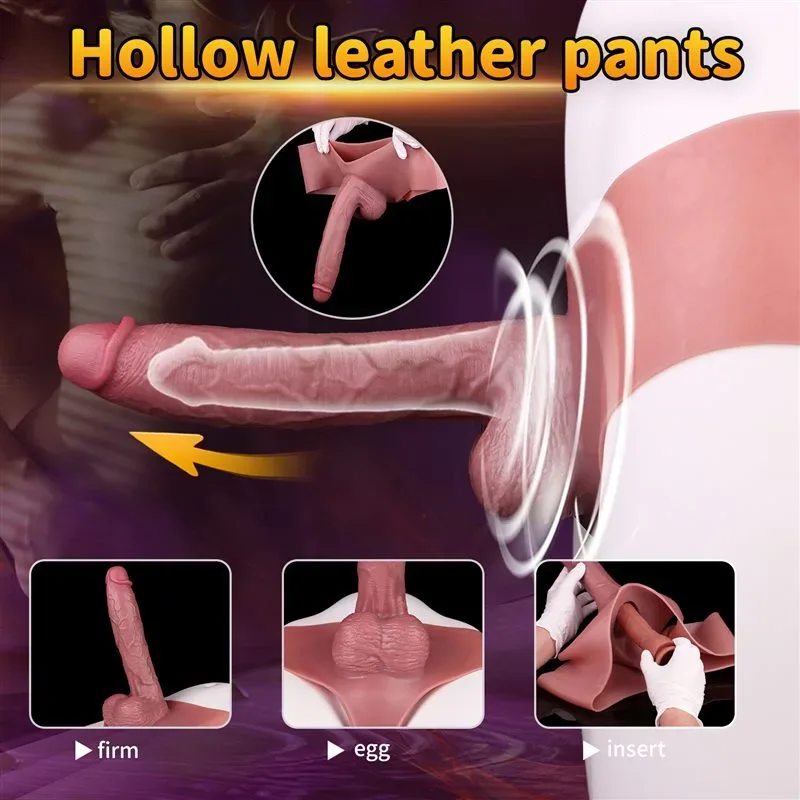 Wearable Real Feeling Silicone Hollow Penis Pant Big Cock Sheath 2 Wearable Real Feeling Silicone Hollow Penis Pant Big Cock Sheath 2