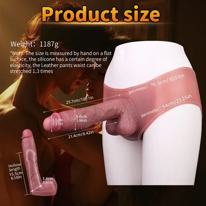 Wearable Real Feeling Silicone Hollow Penis Pant Big Cock Sheath 1 Wearable Real Feeling Silicone Hollow Penis Pant Big Cock Sheath 1