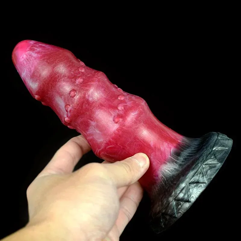 7 Inch Liquid Silicone Beaded Anal Dildo Butt Plug 2 7 Inch Liquid Silicone Beaded Anal Dildo Butt Plug 2