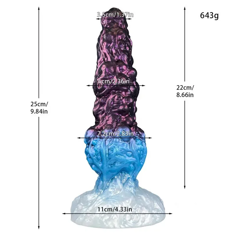 9.5 Inch Fantasy Alien Knot Dildo Silicone Exotic Devil Anal Plug 1 9.5 Inch Fantasy Alien Knot Dildo Silicone Exotic Devil Anal Plug 1