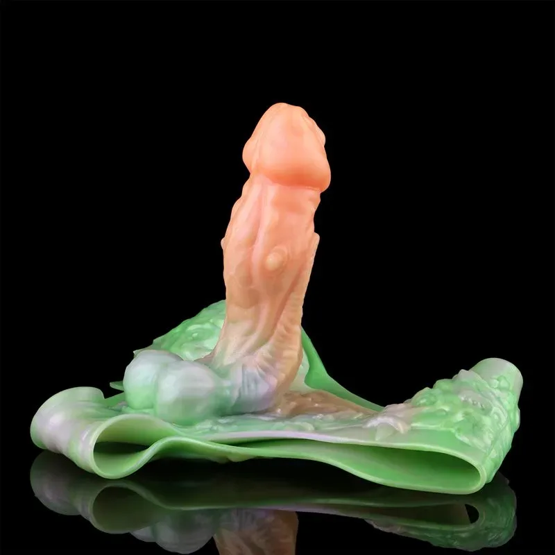 Colors Dragon Hollow Dildo Sleeve Silicone Penis Pant 10 Colors Dragon Hollow Dildo Sleeve Silicone Penis Pant 10