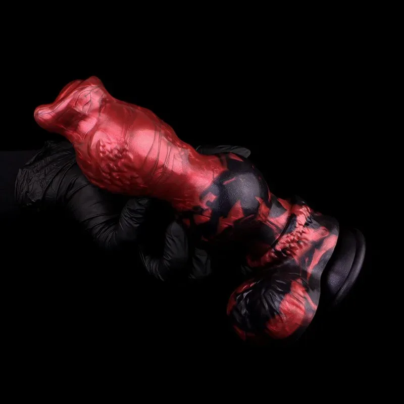 9.2 Inch Huge Double Knots Dog Dildo Silicone Wolf Animal Penis 5 9.2 Inch Huge Double Knots Dog Dildo Silicone Wolf Animal Penis 5