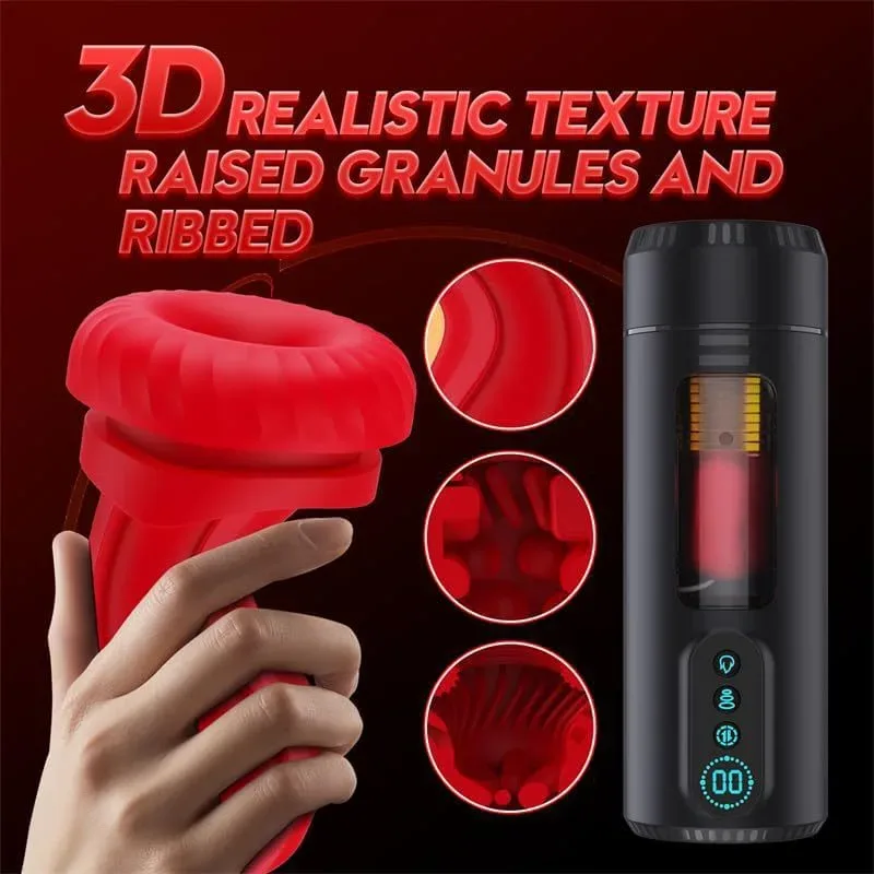 3D Realistic Texture Heating Masturbator Male Sex Toy Cup 5 3D Realistic Texture Heating Masturbator Male Sex Toy Cup 5