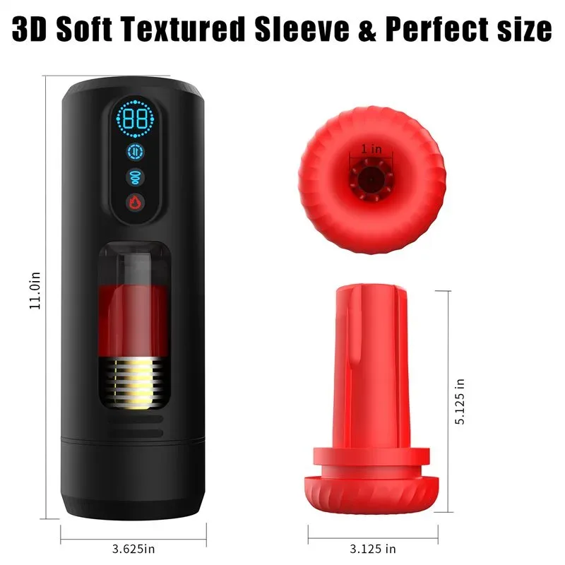 3D Realistic Texture Heating Masturbator Male Sex Toy Cup 6 3D Realistic Texture Heating Masturbator Male Sex Toy Cup 6
