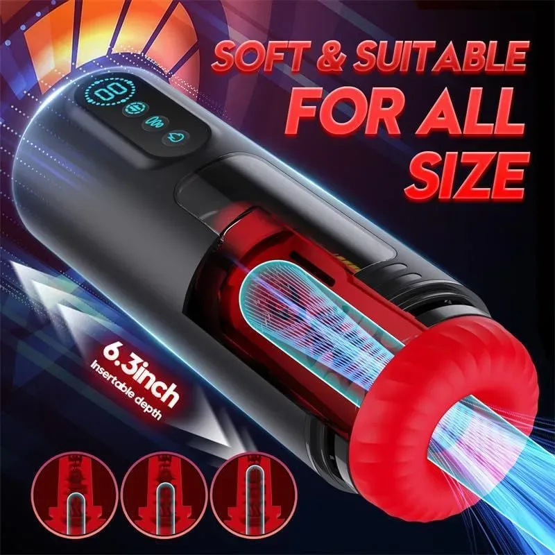 3D Realistic Texture Heating Masturbator Male Sex Toy Cup 4 3D Realistic Texture Heating Masturbator Male Sex Toy Cup 4