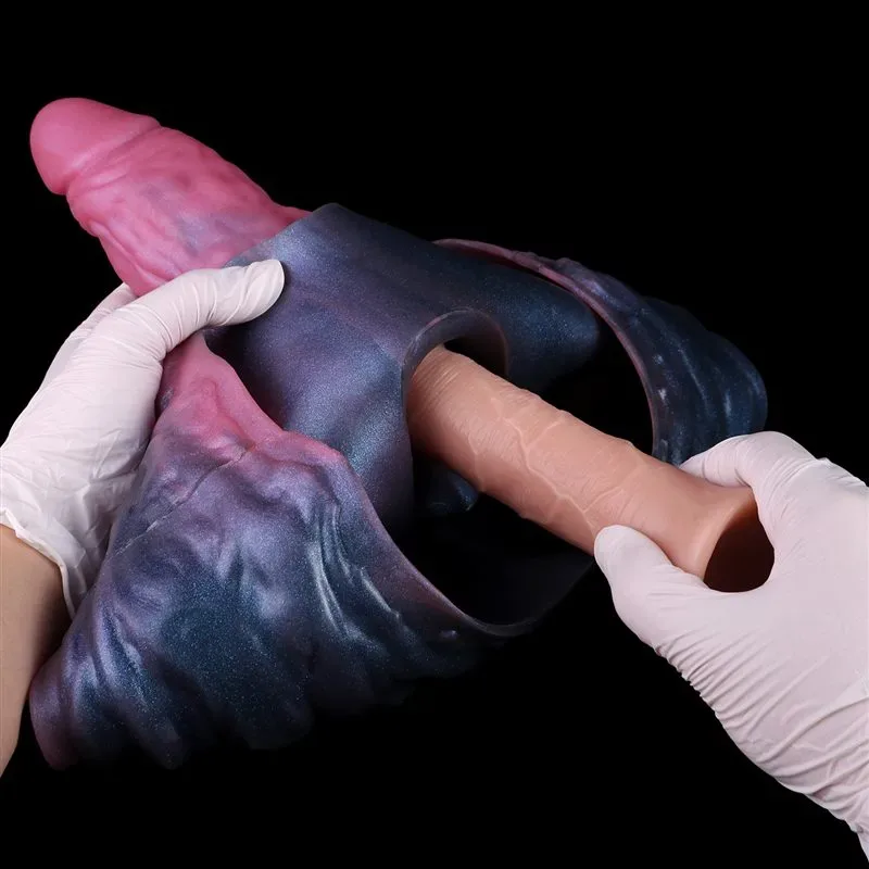 Wearable Fantasy Hollow Penis Pant Liquid Silicone Ribbed Cock Sleeve 10 Wearable Fantasy Hollow Penis Pant Liquid Silicone Ribbed Cock Sleeve 10