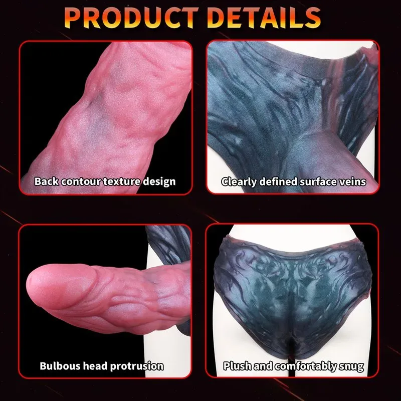 Wearable Fantasy Hollow Penis Pant Liquid Silicone Ribbed Cock Sleeve 5 Wearable Fantasy Hollow Penis Pant Liquid Silicone Ribbed Cock Sleeve 5