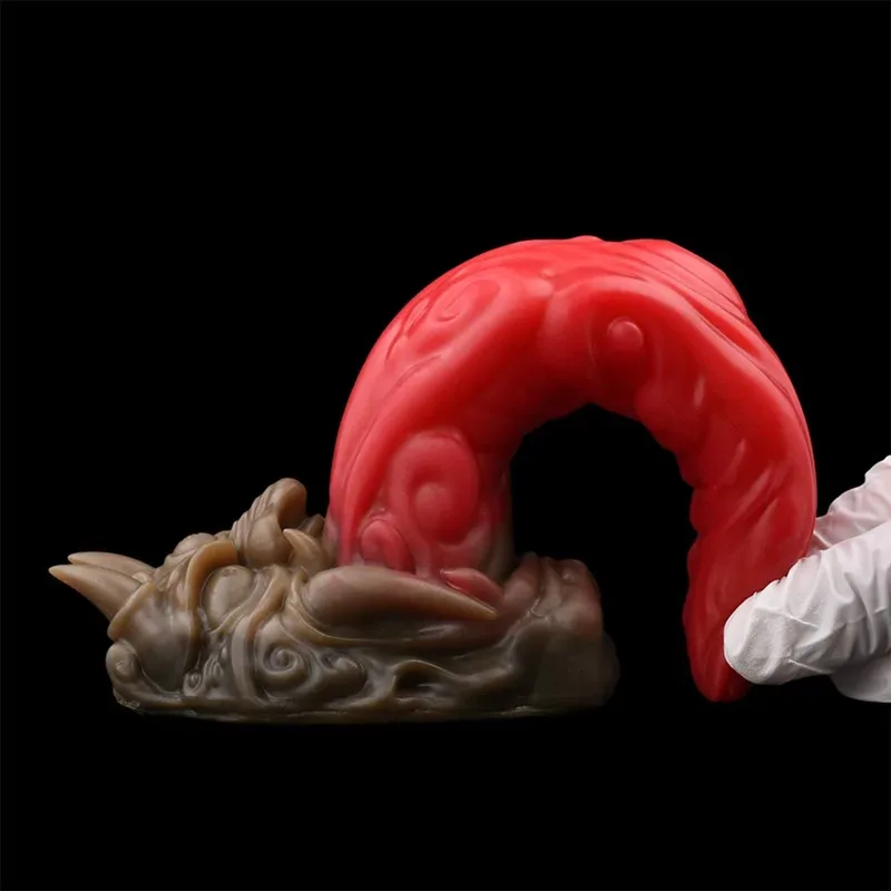4.7/6/7/8.5/9.8 Inch Premium Silicone Monster Tongue Dildo 9 4.7/6/7/8.5/9.8 Inch Premium Silicone Monster Tongue Dildo 9