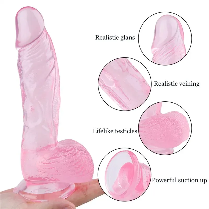 12 IN Transparent Very Thick Long PVC Dildo 2 12 IN Transparent Very Thick Long PVC Dildo 2