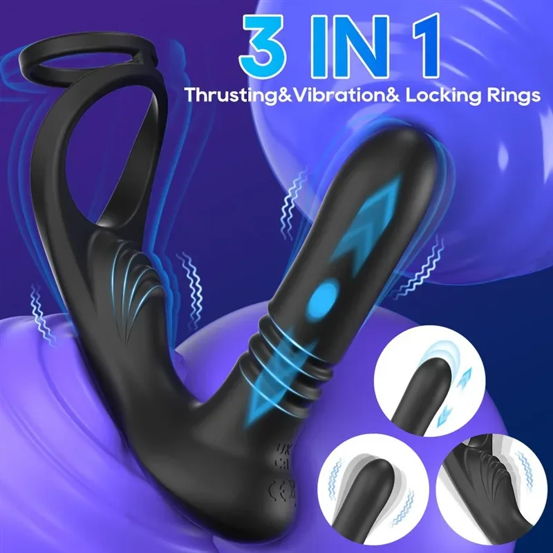 10 Thrusting and Vibration Prostate Massager Anal Vibrator 1 10 Thrusting and Vibration Prostate Massager Anal Vibrator 1