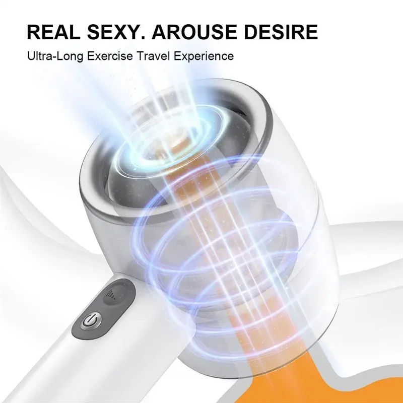 Handheld 3 Speeds Telescopic Male Masturbator Sex Toy 1 Handheld 3 Speeds Telescopic Male Masturbator Sex Toy 1