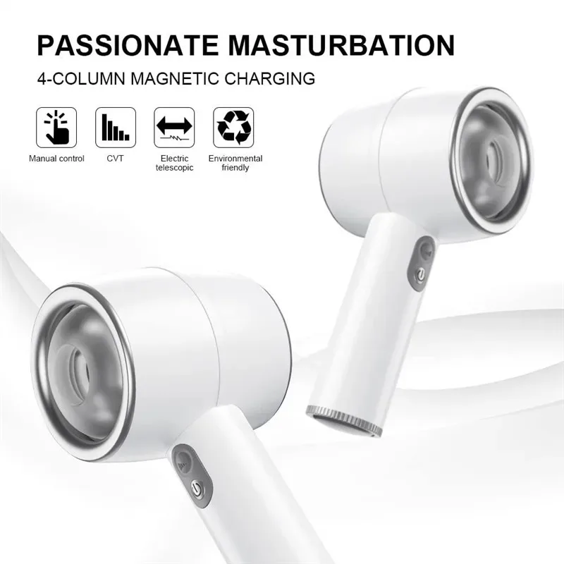 Handheld 3 Speeds Telescopic Male Masturbator Sex Toy 2 Handheld 3 Speeds Telescopic Male Masturbator Sex Toy 2