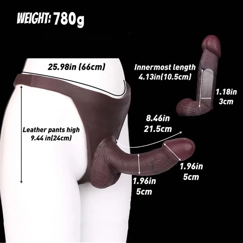 Black Silicone Hollow Thong Strap-On Big Head Penis Sleeve 1 Black Silicone Hollow Thong Strap-On Big Head Penis Sleeve 1