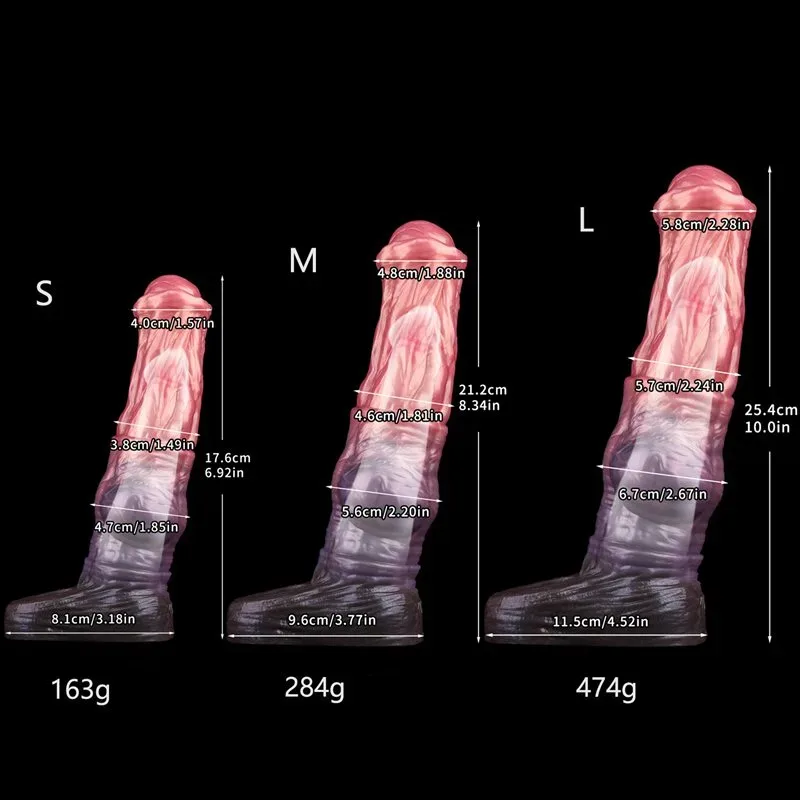 6.9/8.3/10 Inch Horse Cock Sleeve Fantasy Silicone Penis Extender 1 6.9/8.3/10 Inch Horse Cock Sleeve Fantasy Silicone Penis Extender 1