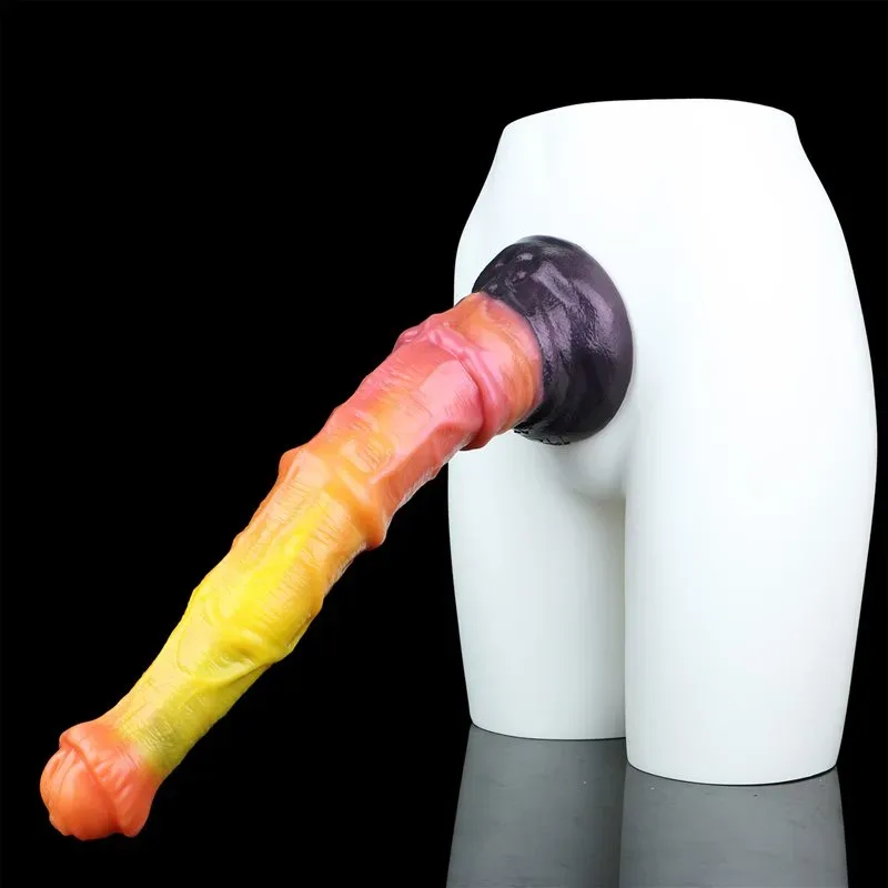 10.8/13.8/17.4 Inch Large Lifelike Dual Layer Silicone Horse Stallion Dildo 7 10.8/13.8/17.4 Inch Large Lifelike Dual Layer Silicone Horse Stallion Dildo 7