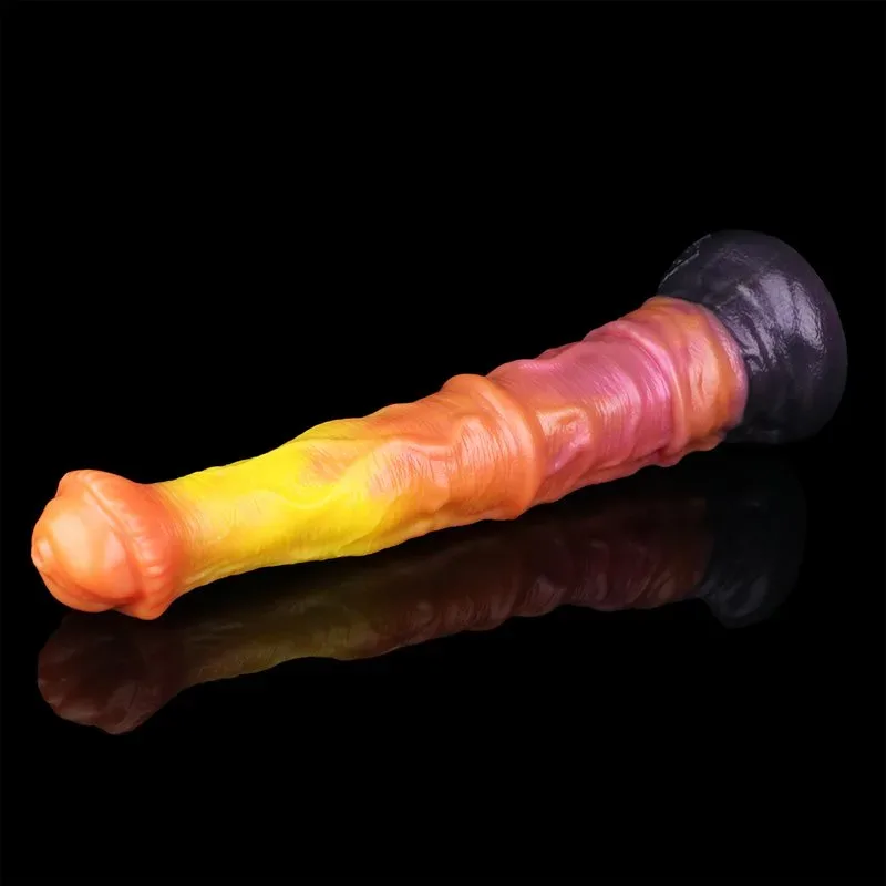 10.8/13.8/17.4 Inch Large Lifelike Dual Layer Silicone Horse Stallion Dildo 11 10.8/13.8/17.4 Inch Large Lifelike Dual Layer Silicone Horse Stallion Dildo 11