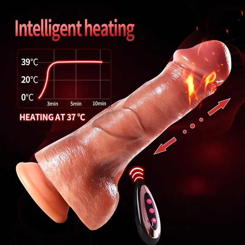 8.4 Inch Best Life Like Silicone Heating Thrusting Swing Dildo 6 8.4 Inch Best Life Like Silicone Heating Thrusting Swing Dildo 6