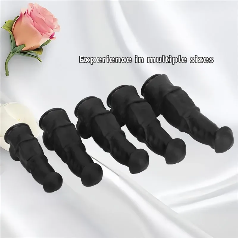 9.5/11/12/13/14 Inch Black Silicone Horse Dildo Huge Thickness Animal Penis 2 9.5/11/12/13/14 Inch Black Silicone Horse Dildo Huge Thickness Animal Penis 2