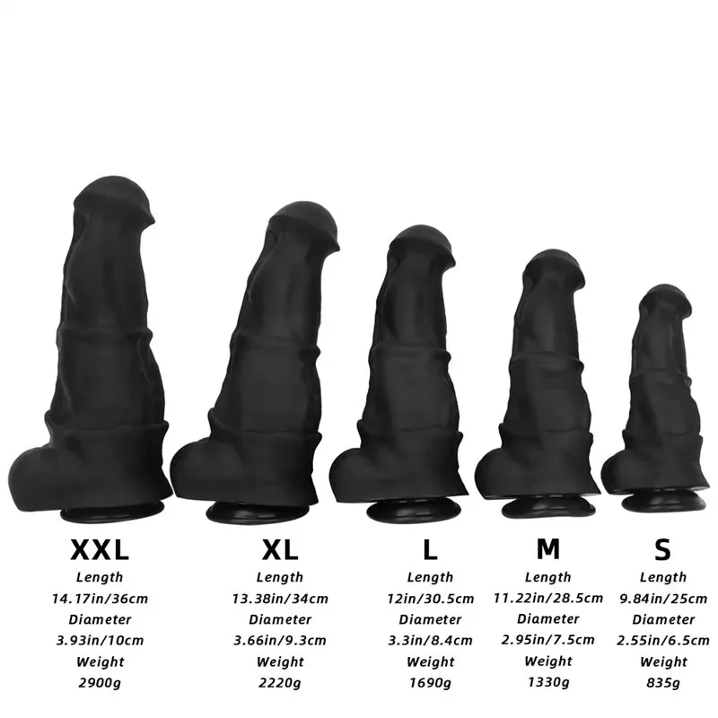 9.5/11/12/13/14 Inch Black Silicone Horse Dildo Huge Thickness Animal Penis 1 9.5/11/12/13/14 Inch Black Silicone Horse Dildo Huge Thickness Animal Penis 1