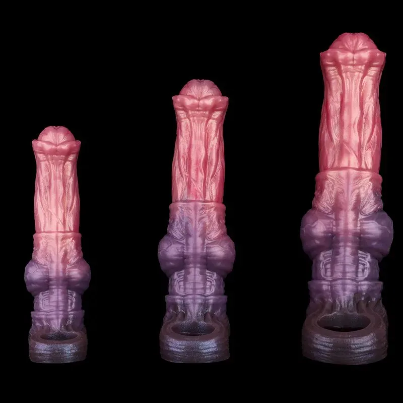 6.9/8.3/10 Inch Horse Cock Sleeve Fantasy Silicone Penis Extender 3 6.9/8.3/10 Inch Horse Cock Sleeve Fantasy Silicone Penis Extender 3