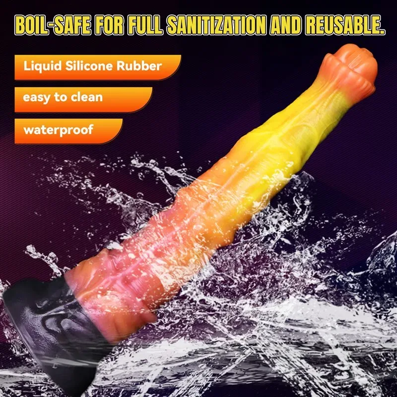 10.8/13.8/17.4 Inch Large Lifelike Dual Layer Silicone Horse Stallion Dildo 6 10.8/13.8/17.4 Inch Large Lifelike Dual Layer Silicone Horse Stallion Dildo 6