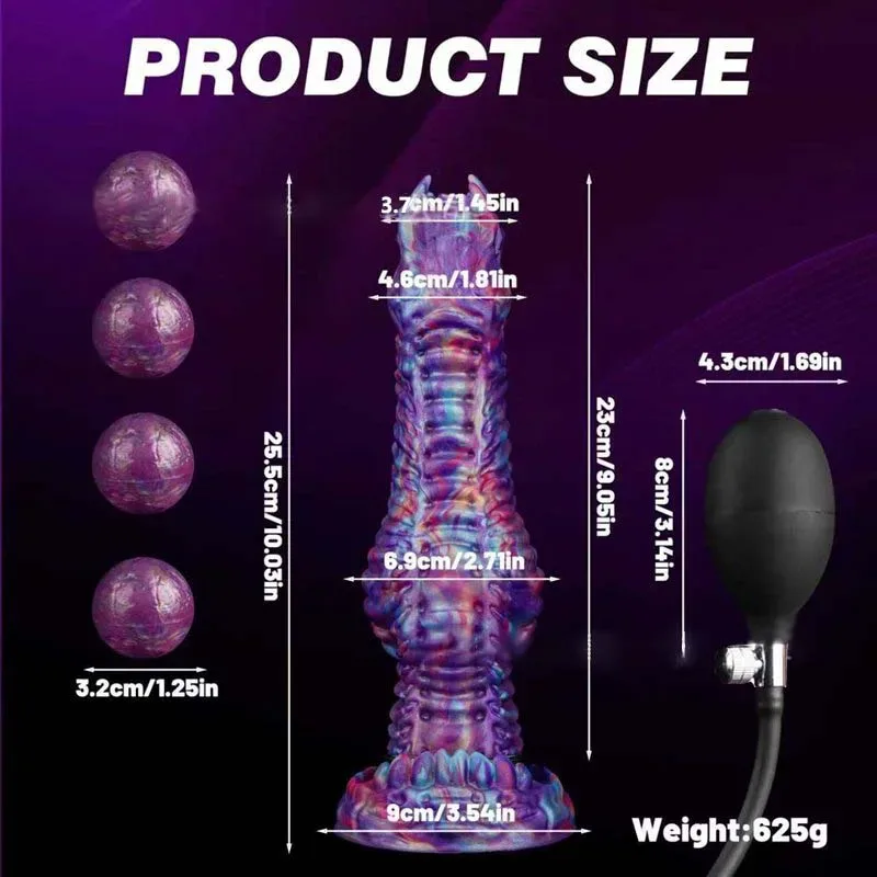 10 Inch Fantasy Knotted Ovipositor Alien Egg Dildo For Adults 1 10 Inch Fantasy Knotted Ovipositor Alien Egg Dildo For Adults 1