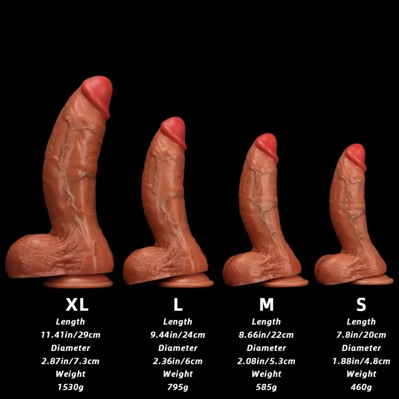 7.5/8.5/9.5/11.5 Inch Most Realistic Silicone Dildo with Blue Veins 1 7.5/8.5/9.5/11.5 Inch Most Realistic Silicone Dildo with Blue Veins 1