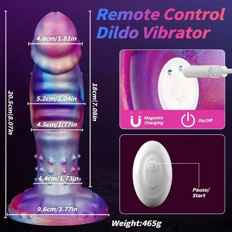 8 Inch Vibrating Fantasy Dildo Silicone Exotic Adult Toy 1 8 Inch Vibrating Fantasy Dildo Silicone Exotic Adult Toy 1