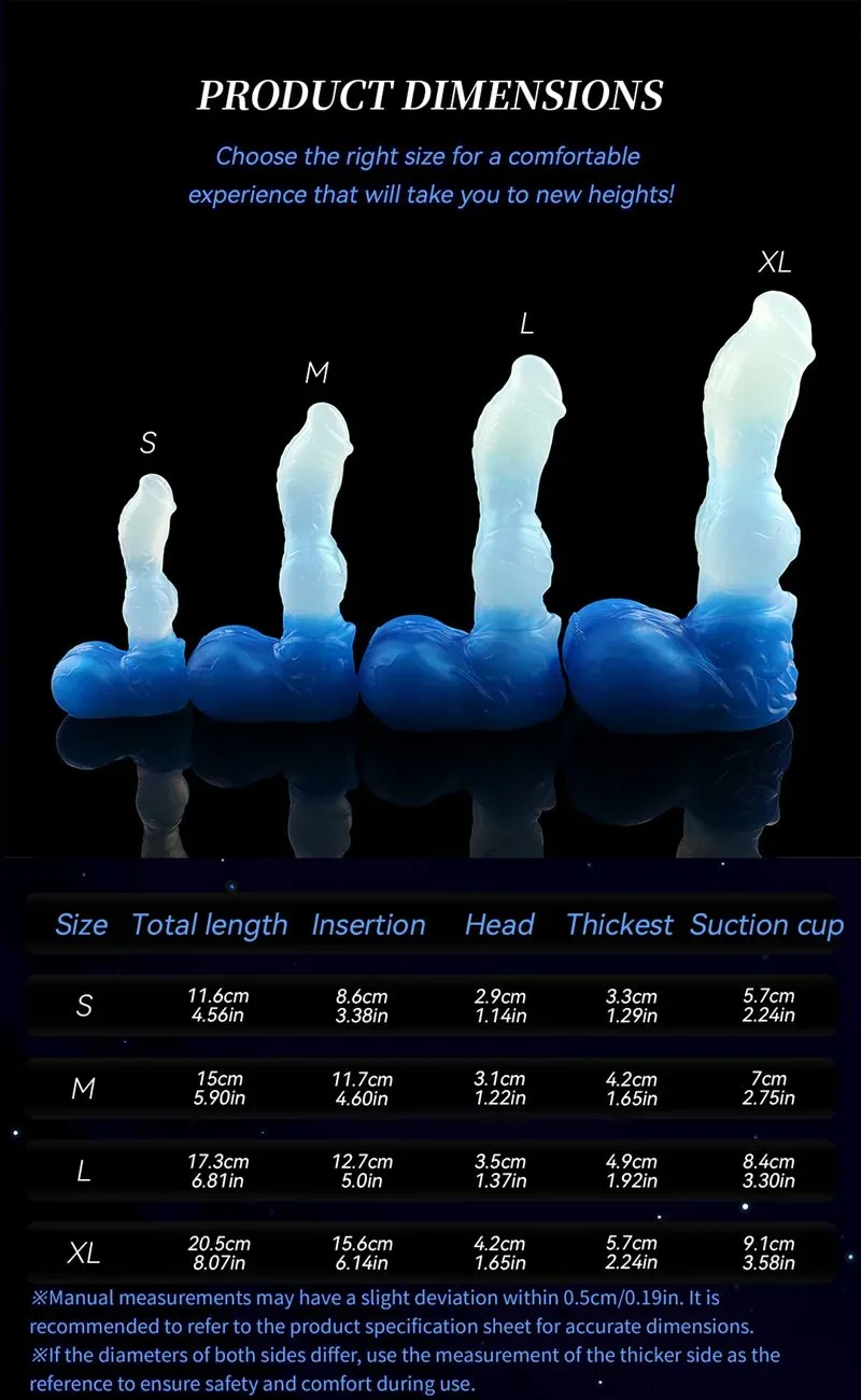 4.5/5.9/6.8/8 Inch Blue King Wolf Knot Dildo Canine Sex Toy 1 4.5/5.9/6.8/8 Inch Blue King Wolf Knot Dildo Canine Sex Toy 1