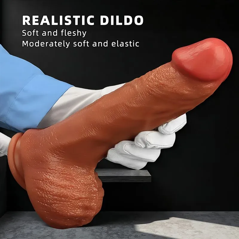 8.5/9.5/10/11 Various Sizes Super Soft Silicone Realistic Penis Dildo 2 8.5/9.5/10/11 Various Sizes Super Soft Silicone Realistic Penis Dildo 2