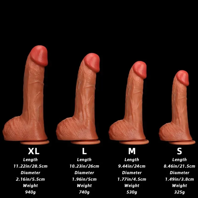 8.5/9.5/10/11 Various Sizes Super Soft Silicone Realistic Penis Dildo 1 8.5/9.5/10/11 Various Sizes Super Soft Silicone Realistic Penis Dildo 1