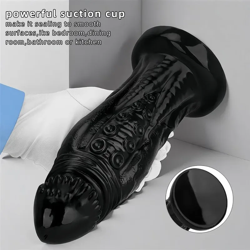 7/8.6/9.8 Inch Black PVC Dildo Big Thickness Anal Plug 5 7/8.6/9.8 Inch Black PVC Dildo Big Thickness Anal Plug 5