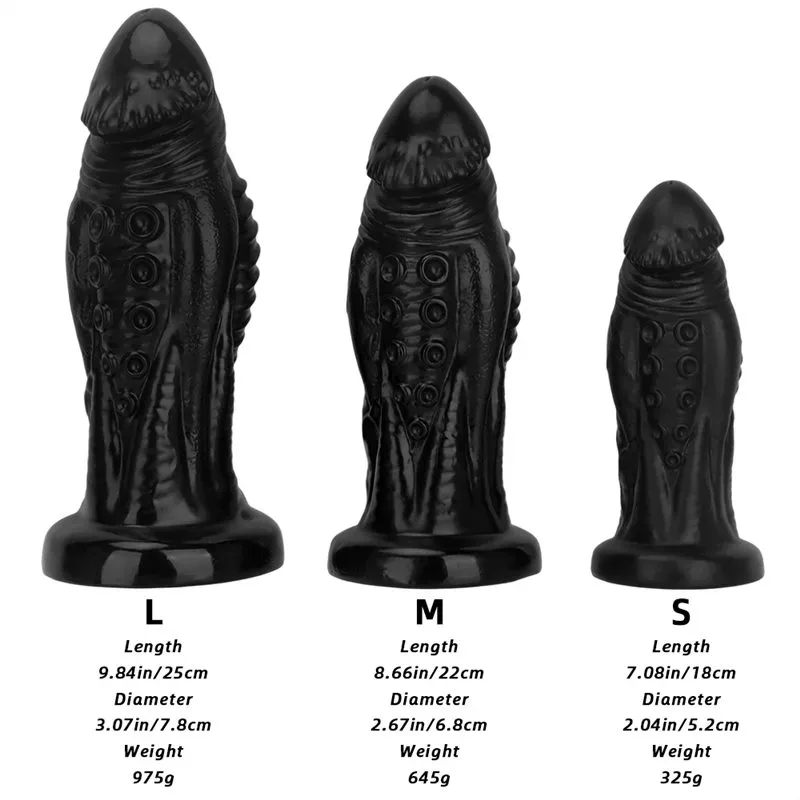 7/8.6/9.8 Inch Black PVC Dildo Big Thickness Anal Plug 1 7/8.6/9.8 Inch Black PVC Dildo Big Thickness Anal Plug 1