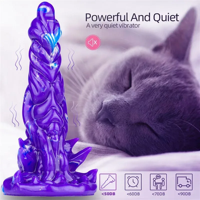 8 Inch One Button Control 10 Vibration Modes Alien Dildo Vibrator 5 8 Inch One Button Control 10 Vibration Modes Alien Dildo Vibrator 5