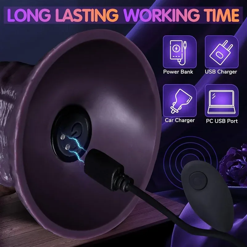 6 Inch Short Fat Black Lifelike Silicone Vibrating Dildo 5 6 Inch Short Fat Black Lifelike Silicone Vibrating Dildo 5