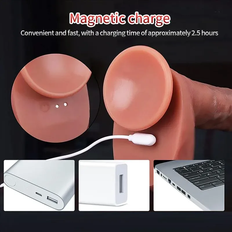 8.6 Inch Thrusting Vibrating Heated Realistic Dildo Vibrator 8 8.6 Inch Thrusting Vibrating Heated Realistic Dildo Vibrator 8