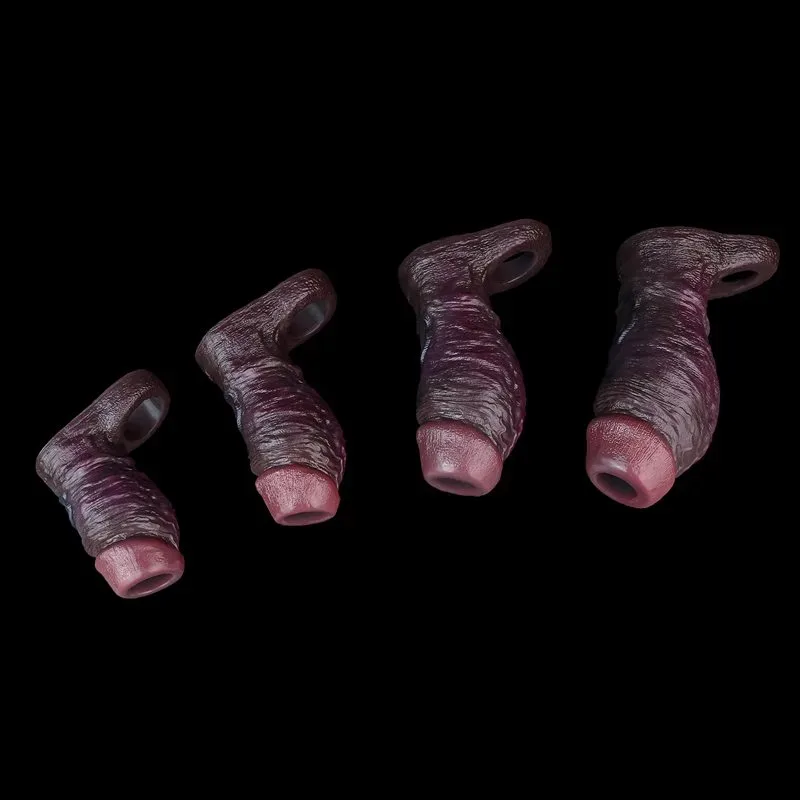 4.1/4.9/5.9/6.5 Inch Black Thick Open Headed Cock Sleeve 2 4.1/4.9/5.9/6.5 Inch Black Thick Open Headed Cock Sleeve 2