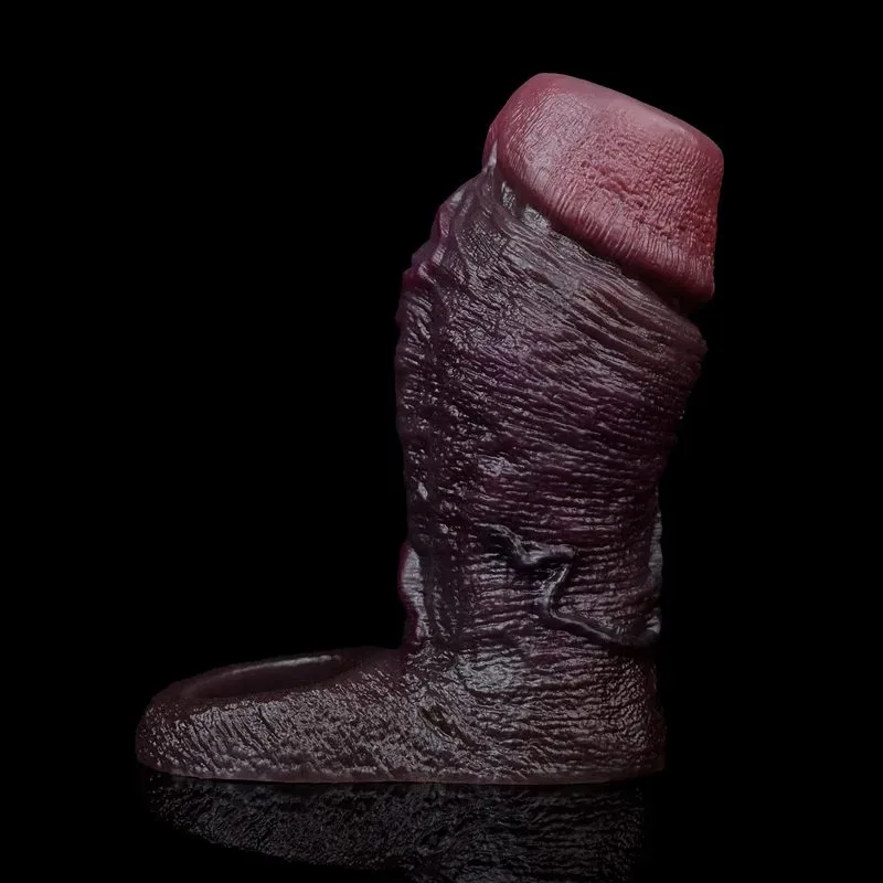 4/4.6/5.5 Inch Black Open Headed Realistic Penis Enhancer Sleeve 5 4/4.6/5.5 Inch Black Open Headed Realistic Penis Enhancer Sleeve 5