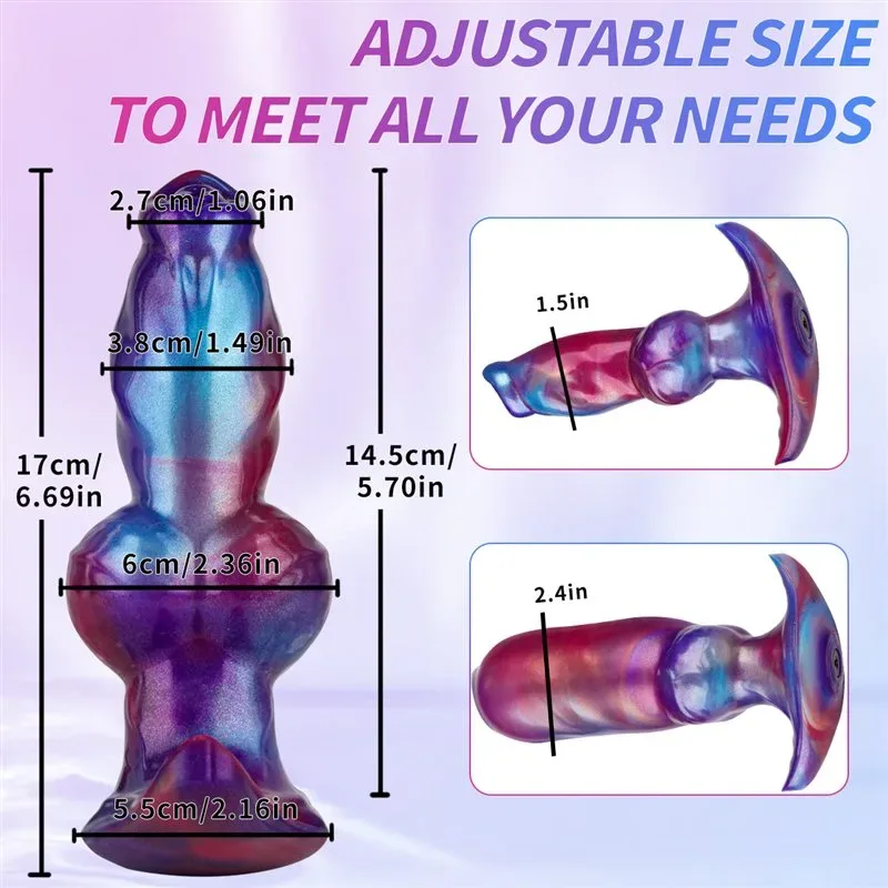 6.5 Inch Fantasy Magnetic Suction Inflatable Dog Knot Anal Plug 1 6.5 Inch Fantasy Magnetic Suction Inflatable Dog Knot Anal Plug 1
